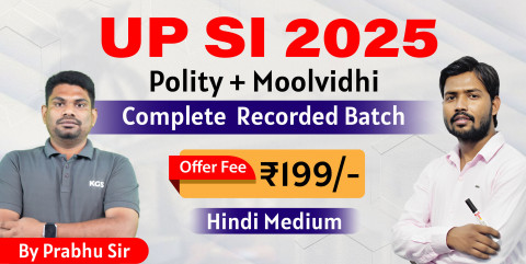 UP SI (Moolvidhi + Polity) Batch Recorded